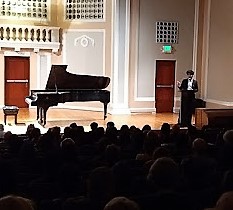 pianist at podium