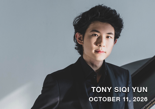 Tony Siqi Yun, October 11, 2026, Visual and Performing Arts Center, Cupertino